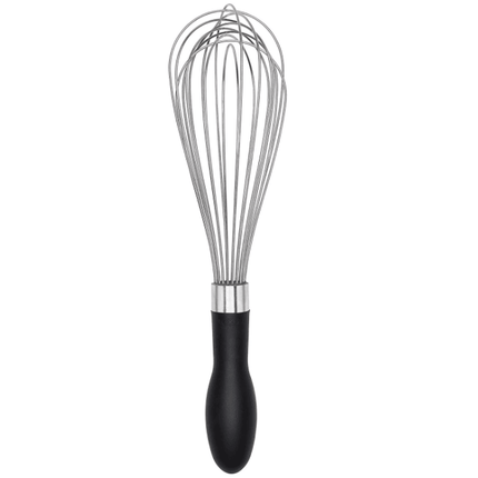 Non-Slip Ergonomic Handle Polished Stainless Steel Egg Beater Balloon Whipping Whisk - THELOOTSALE