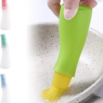 Oil Dispenser Brush Set Silicone Oil Bottle BBQ Kitchen Baking Cooking Tool - THELOOTSALE