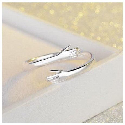 Open Ring Adjustable Love Hug Ring - THELOOTSALE