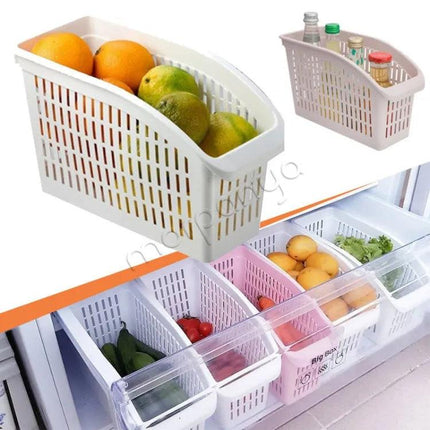 Pack of 3 Maxware Household Kitchen Refrigerator Organizer Basket Fruit Basket Egg tray Egg Basket Drawer Organizer Storage organizer - THELOOTSALE