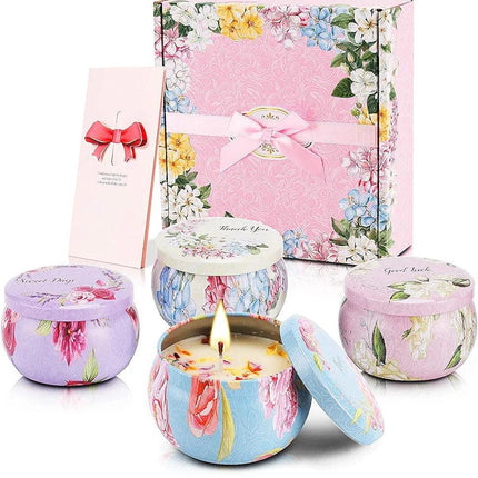Pack of 4 Scented Aroma Romantic Candle Gift Box Candles set Candles - THELOOTSALE