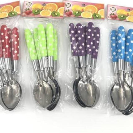 Pack of 6 Marble Table Rice eating spoon set - THELOOTSALE