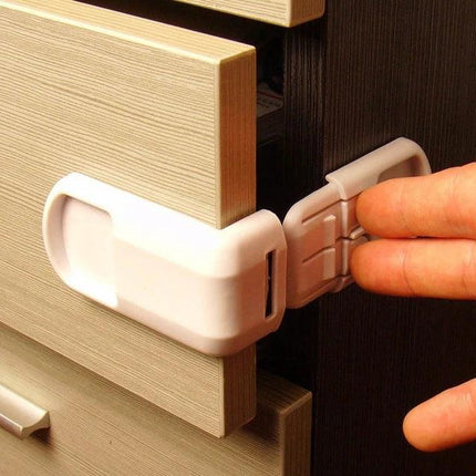 Pcs Child Safety Lock Baby Drawer Lock Anti-Pinching Hand Cabinet Lock Security Protection For Children Home Accessories - THELOOTSALE