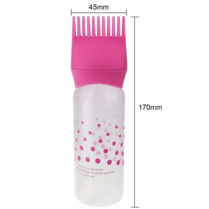 Plastic Hair Oil Comb Applicator Dispenser Bottle - THELOOTSALE