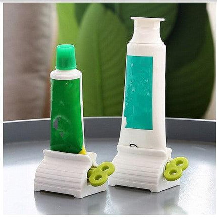 Plastic Rotary Toothpaste Squeezer Device | Durable Rolling Tube Paste Squeezer & Dispenser | Manual Rotary Paste Holder - THELOOTSALE