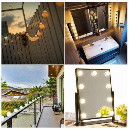 Portable Decorative Vanity Mirror Lights for Makeup Mirror Stand (10 Bulbs) - THELOOTSALE