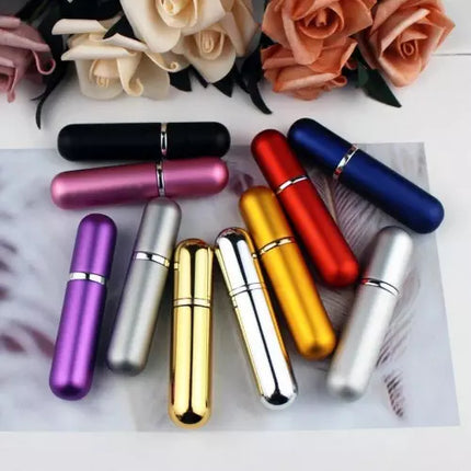 Portable Refillable Multicolor Mini Perfume Atomizer Bottle With Spray Pump (5ml) - THELOOTSALE