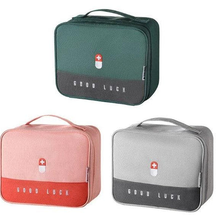 Portable Storage Bag Multifunctional Good Luck Aid Kit for Hiking, Backpacking, Camping, Travel, Car and Cycling | Multicolor - THELOOTSALE