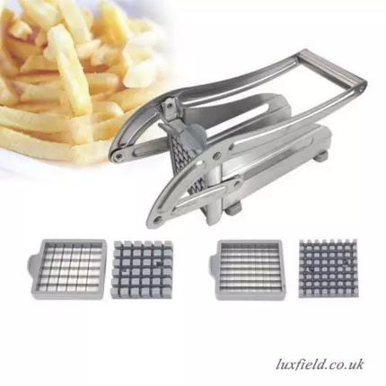 Potato Chipper French Fry Chips Cutter | Vegetable and French Fry Cutter | Stainless Steel Slicer - THELOOTSALE