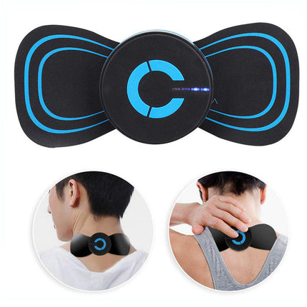 EMS Portable Rechargeable Electric Neck Cervical Back Shoulder Pain Relief Muscle Stimulator Mini Massager