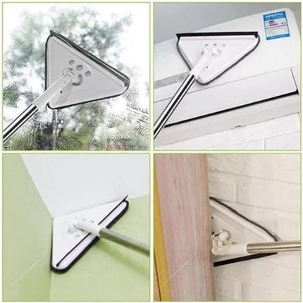 Rotatable Triangle Mop With Long Handle , Microfiber Flat Floor Mop for Cleaning Brush Glass Wiper - THELOOTSALE