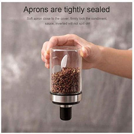 Sealed Moisture-Proof Seasoning Spice Bottle | Home Kitchen Spoon Pot with Lid - THELOOTSALE