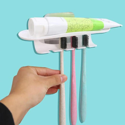 Self Adhesive Wall Mounted Toothpaste Brush Holder - THELOOTSALE