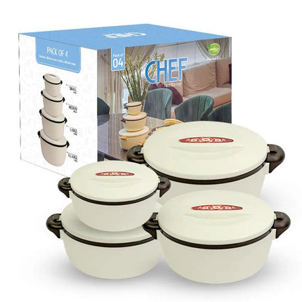 Set of 4 CHEF FOOD WARMER HOTPOT - THELOOTSALE