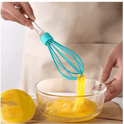 Silicone Handheld Durable Egg Beater Blender Creamy Milk Stirrer - THELOOTSALE