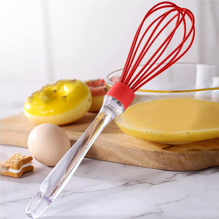 Silicone Handheld Durable Egg Beater Blender Creamy Milk Stirrer - THELOOTSALE