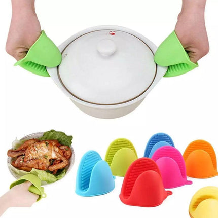 Silicone Heat-Resistant Oven Pot Holder Mitt Gloves - THELOOTSALE