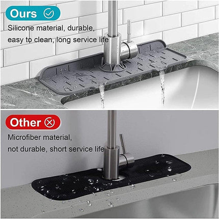 Silicone Kitchen Sink Splash Guard Mat | Silicone Kitchen Sink Pad | Self-draining Odorless Absorbent Mat - THELOOTSALE