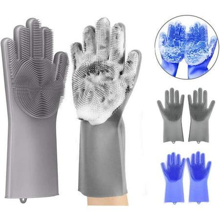 Silicone Rubber Dishwashing Cleaning Gloves - THELOOTSALE