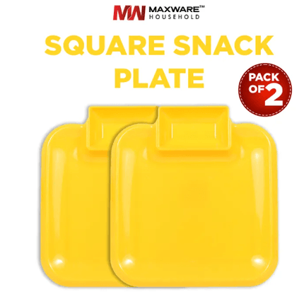 Square/Round Snack Plate Snack Serving Tray for Chips, Cookies, Biscuits, Spaghetti, Noodles - THELOOTSALE