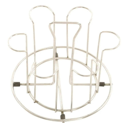 Stainless Steel Chrome 6-Cup/Mug Hanging Iron Holder Stand - THELOOTSALE