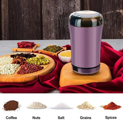 Stainless Steel Electric Pepper Beans Spices Nut Seed Coffee Bean Mini Grinder - THELOOTSALE