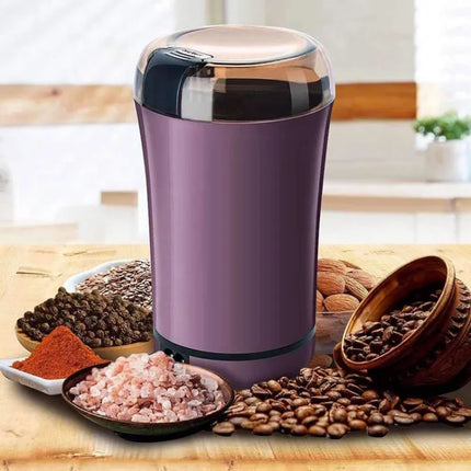 Stainless Steel Electric Pepper Beans Spices Nut Seed Coffee Bean Mini Grinder - THELOOTSALE