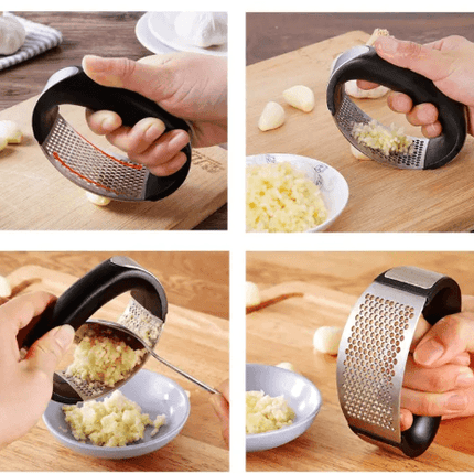 Stainless Steel Handheld Garlic Crusher Grinder Press - THELOOTSALE