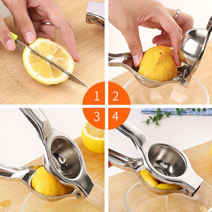 Stainless Steel Manual Hand Juicer Lemon Squeezer - THELOOTSALE