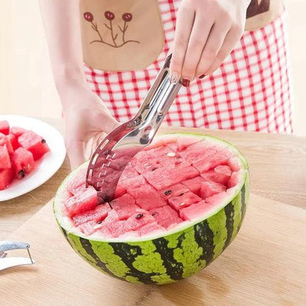 Stainless Steel Watermelon Slicer Corer Outdoor Fruit Cutter Knife - THELOOTSALE