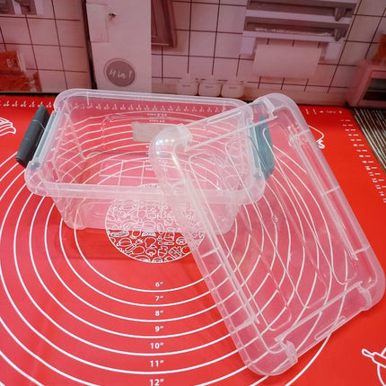 Transparent 1.2L Capacity Plastic Refrigerator Freezer Organizer Basket (Small) - THELOOTSALE