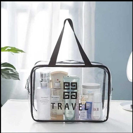 Transparent PVC Bag Makeup Pouch for Travel | Waterproof Transparent Pouch Organizer - THELOOTSALE