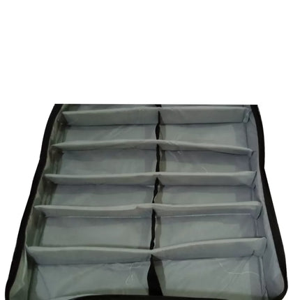 Under-Bed Transparent PVC Foam Fabric Shoes Organizer | Hard Solid Fabric with Clear Plastic Zip Cover | Store up to 12 pairs of shoes - THELOOTSALE