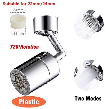 Universal 1080 Rotatable Faucet Aerator Extender Plastic Splash Filter Faucets Bubbler Nozzle Robotic Arm For Kitchen Bathroom - THELOOTSALE
