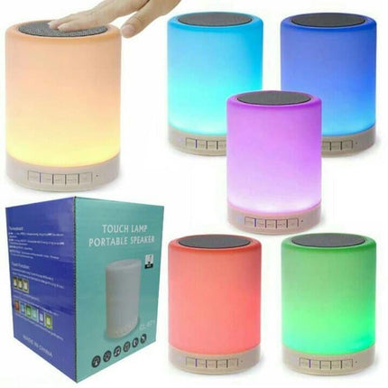 USB Rechargeable LED Touch Lamp Wireless HiFi Stereo Bass Bluetooth Speaker - THELOOTSALE
