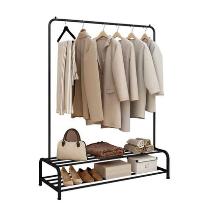 W.I Fashion Strong Metal Clothes Organizer Rack with Double Shoe Organizer ( 2 Layer) - THELOOTSALE